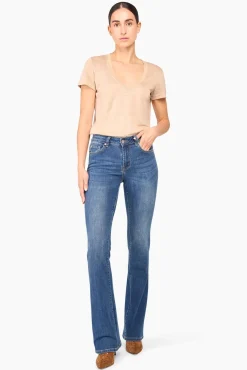 JANICE Denim^Blauwe Flared Jeans Arlo Blue 111