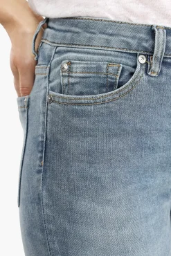 JANICE Denim^Blauwe High Waist Skinny Jeans Rocket Blue 808