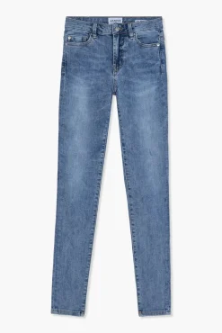 JANICE Denim^Blauwe High Waist Skinny Jeans Rocket Blue 808