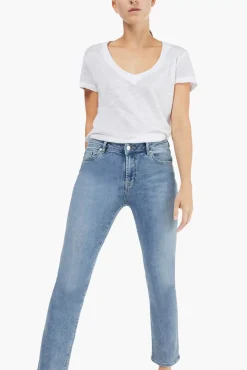 JANICE Denim^Blauwe Mom Jeans Cooper Blue 808