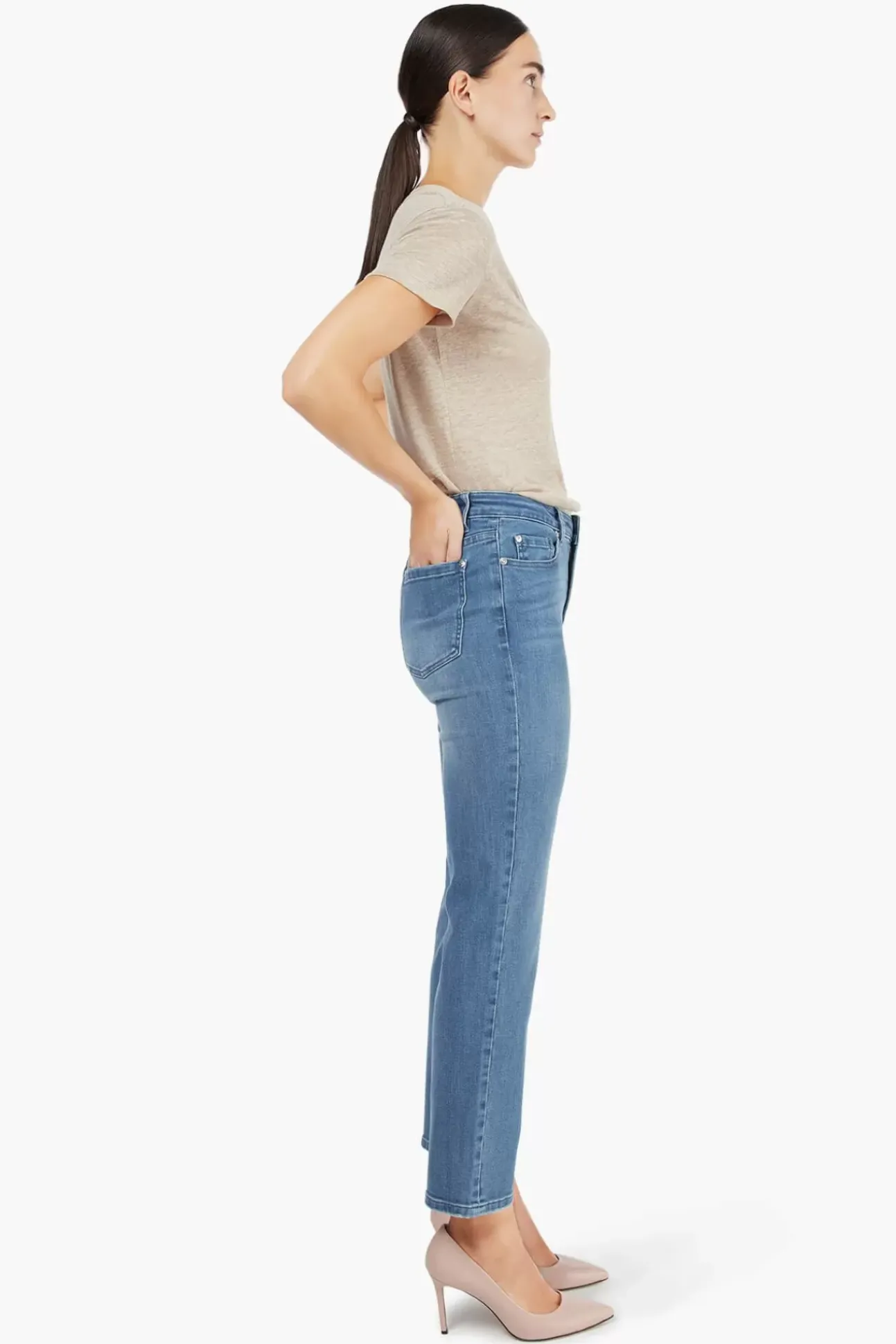 JANICE Denim^Blauwe Mom Jeans Cooper Dark Denim 009