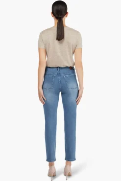 JANICE Denim^Blauwe Mom Jeans Cooper Dark Denim 009