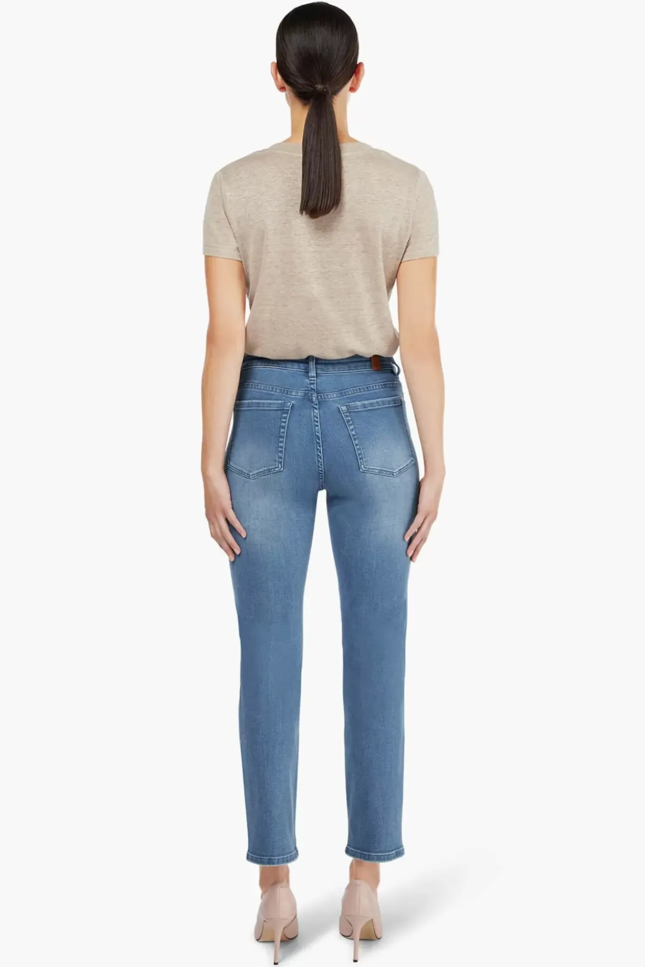 JANICE Denim^Blauwe Mom Jeans Cooper Dark Denim 009
