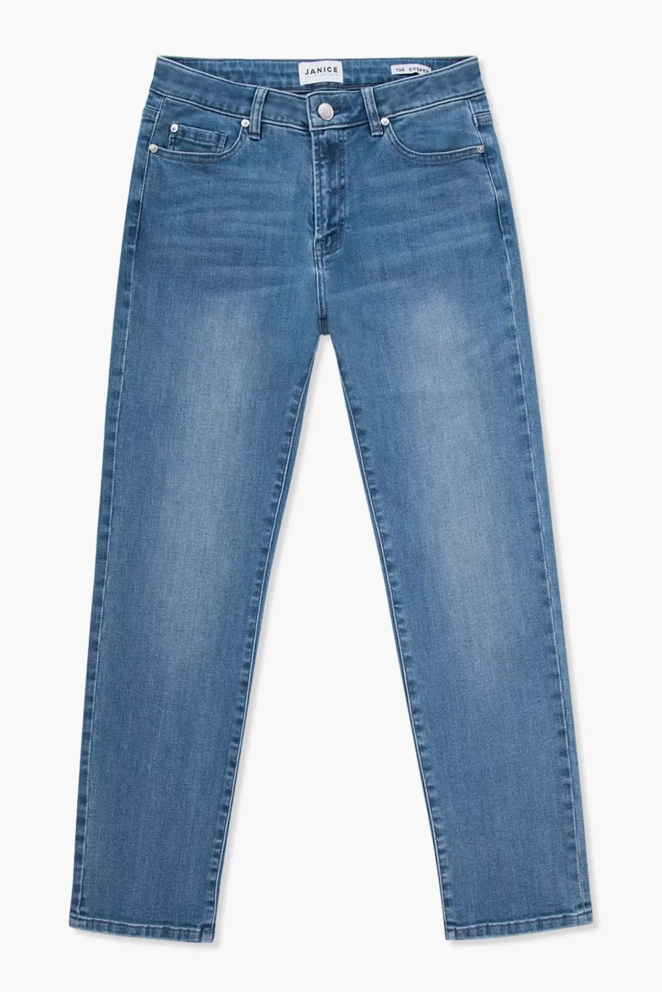 JANICE Denim^Blauwe Mom Jeans Cooper Dark Denim 009