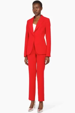 JANICE Blazers^Blazer Dames Getailleerd Luke Rood