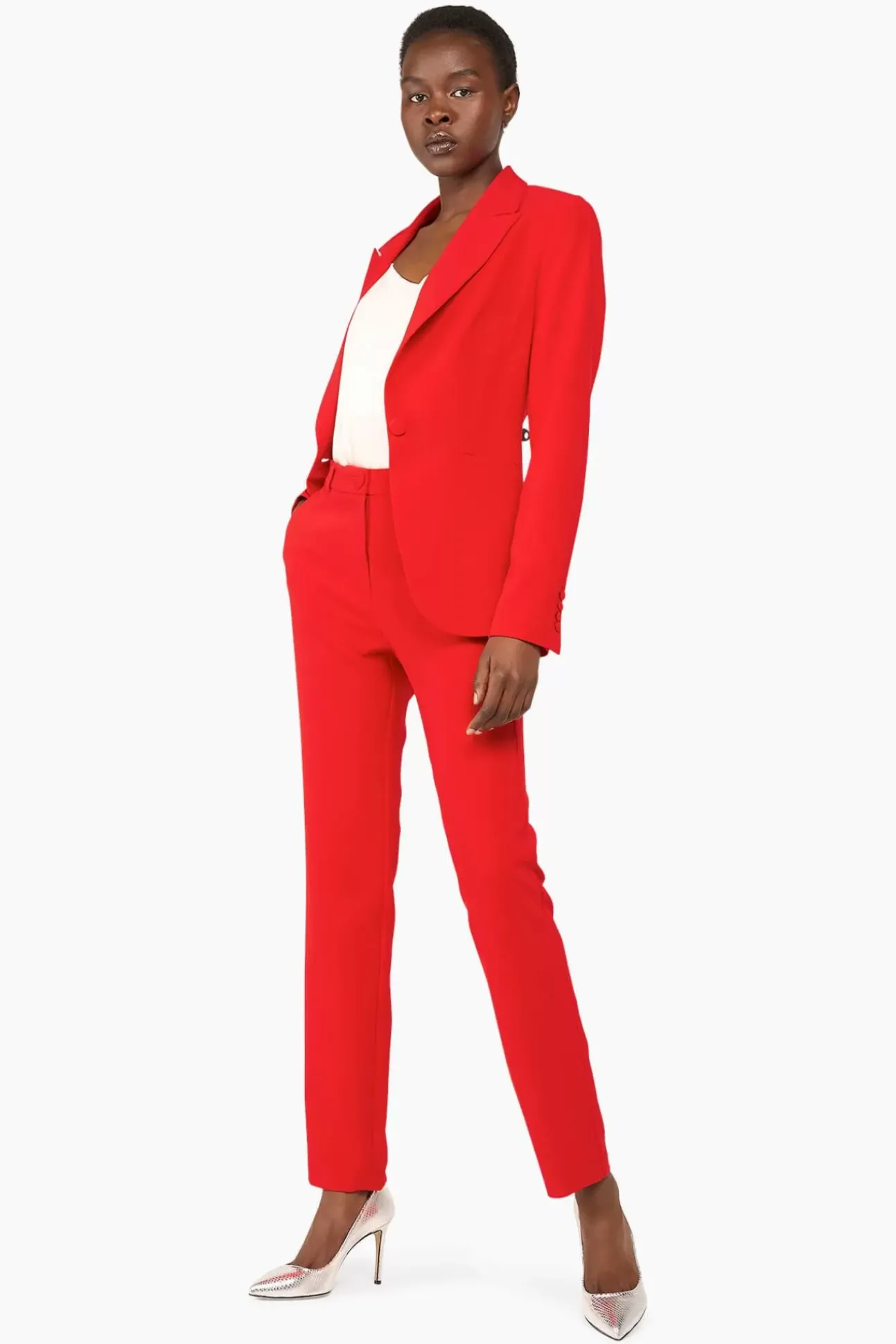 JANICE Blazers^Blazer Dames Getailleerd Luke Rood