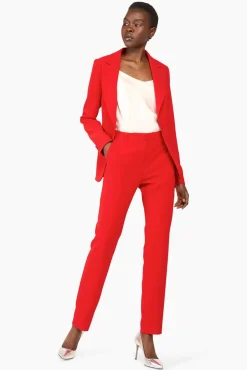 JANICE Blazers^Blazer Dames Getailleerd Luke Rood
