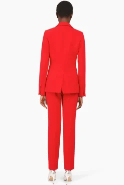 JANICE Blazers^Blazer Dames Getailleerd Luke Rood