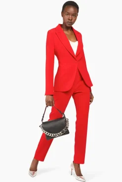 JANICE Blazers^Blazer Dames Getailleerd Luke Rood