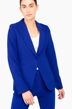 JANICE Blazers^Blazer Dames Getailleerd Luke Blauw