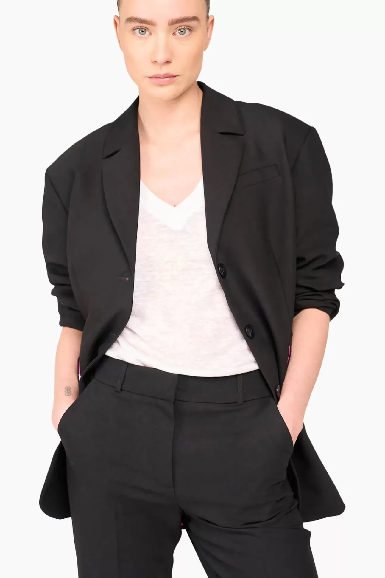 JANICE Blazers^Blazer Dames Oversized Buddy Zwart