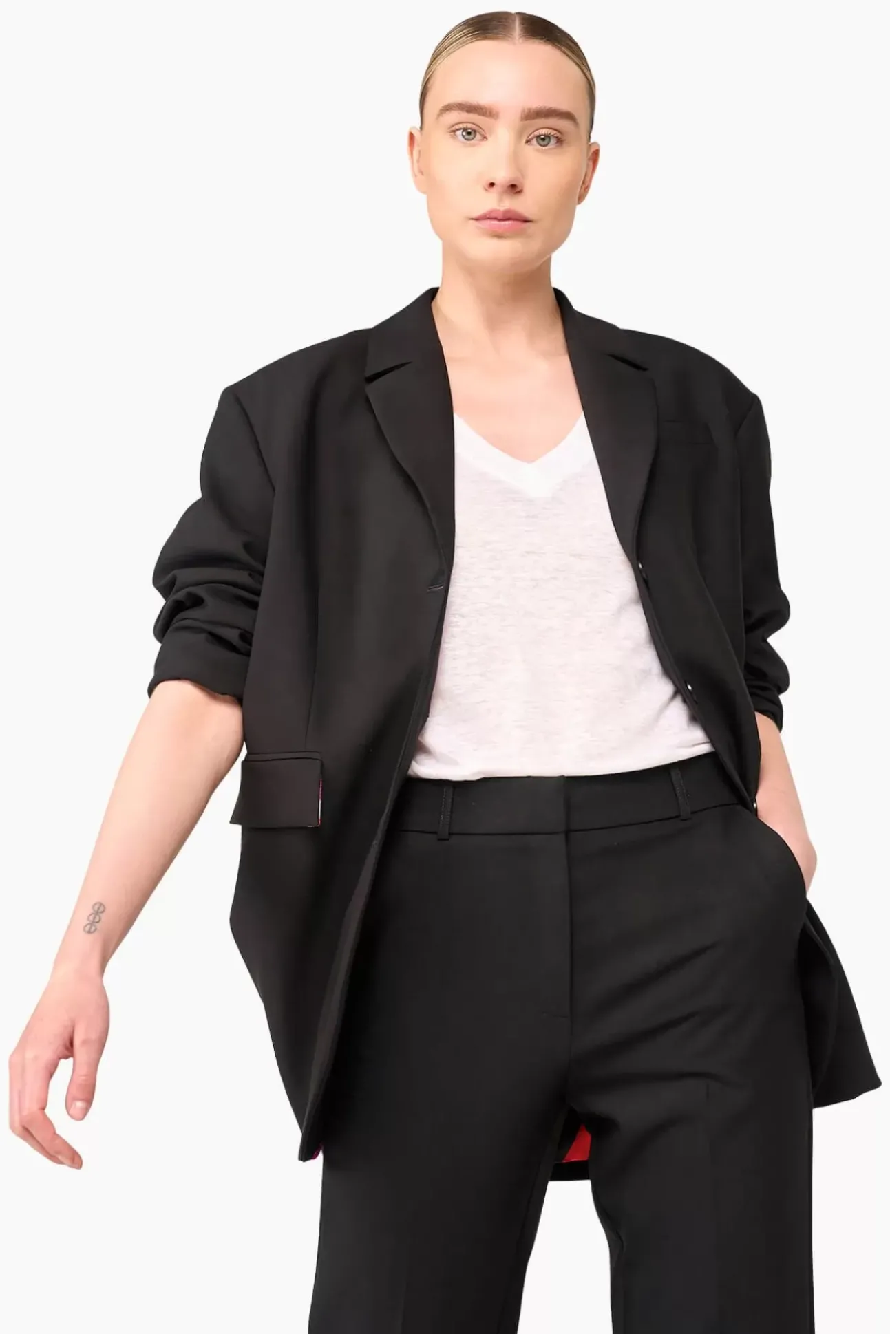 JANICE Blazers^Blazer Dames Oversized Buddy Zwart