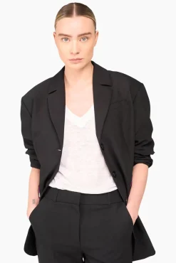 JANICE Blazers^Blazer Dames Oversized Buddy Zwart