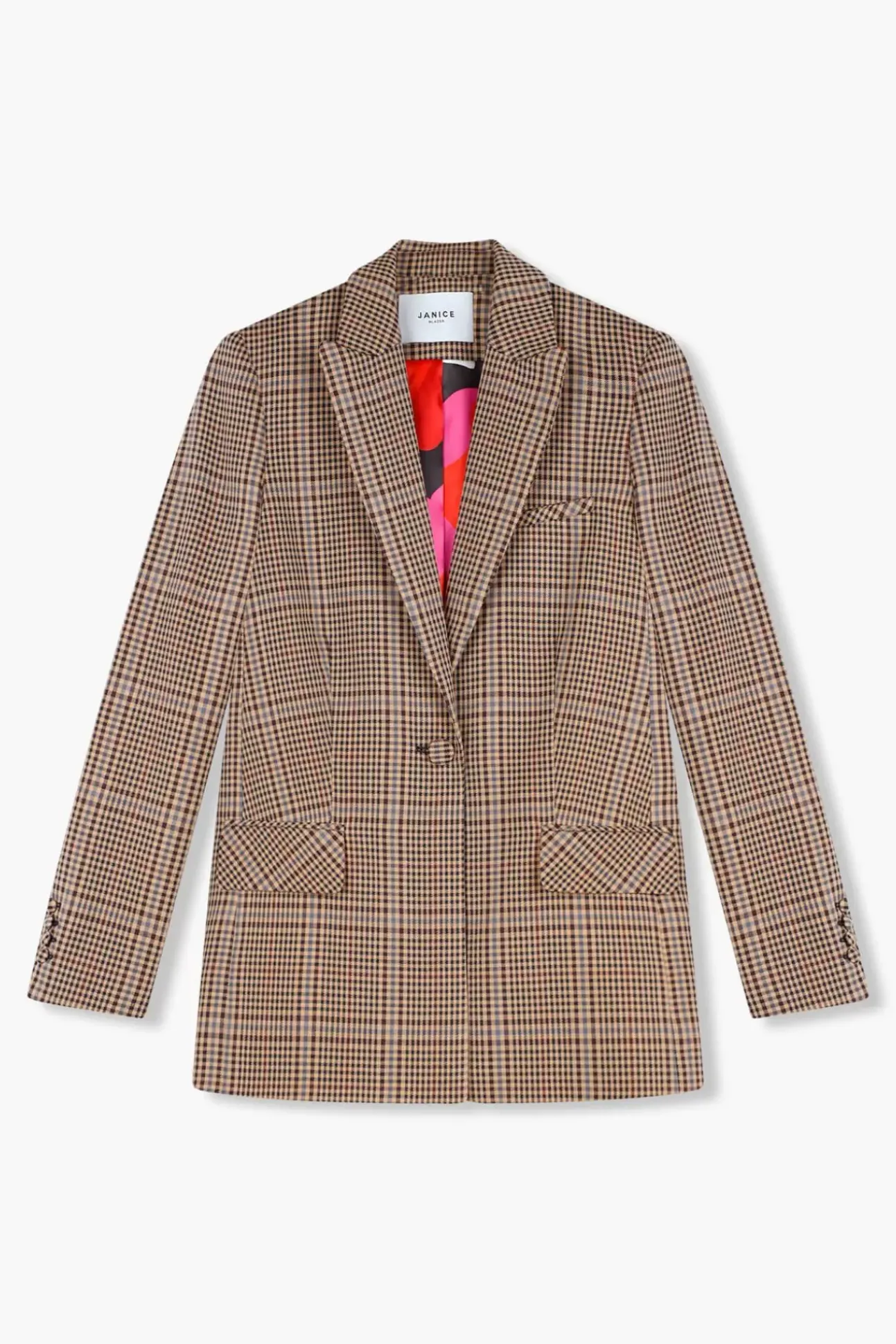 JANICE Blazers^Blazer Dames Ruit Nash Bruin