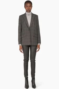 JANICE Blazers^Blazer Dames Ruit Nash Grijs