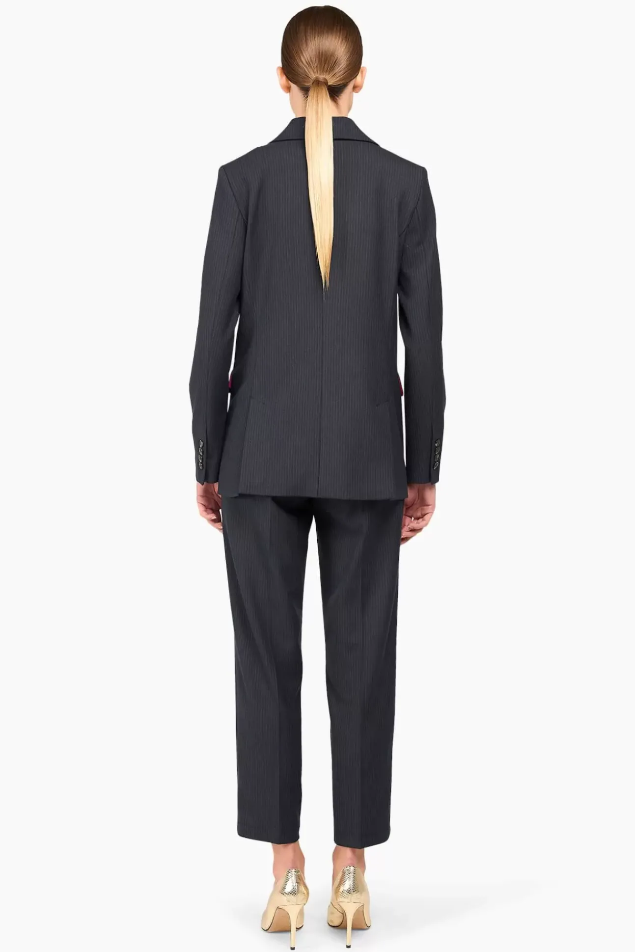 JANICE Blazers^Blazer Dames Streep Kingston Blauw
