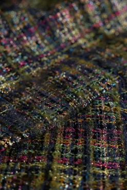 JANICE Blouses^Blouse Dames Tweed Lurex Shane Groen