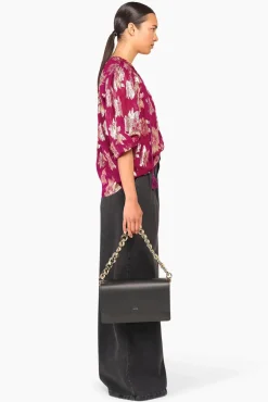 JANICE Blouses^Blouse Dames Viscose Lurex Toby Burgundy