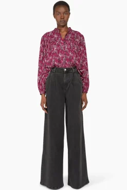 JANICE Blouses^Blouse Dames Viscose Miles Burgundy