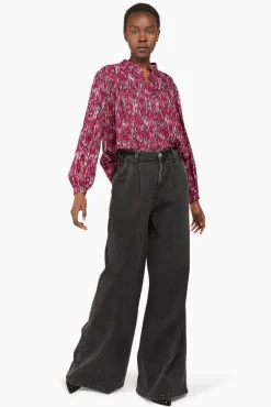 JANICE Blouses^Blouse Dames Viscose Miles Burgundy