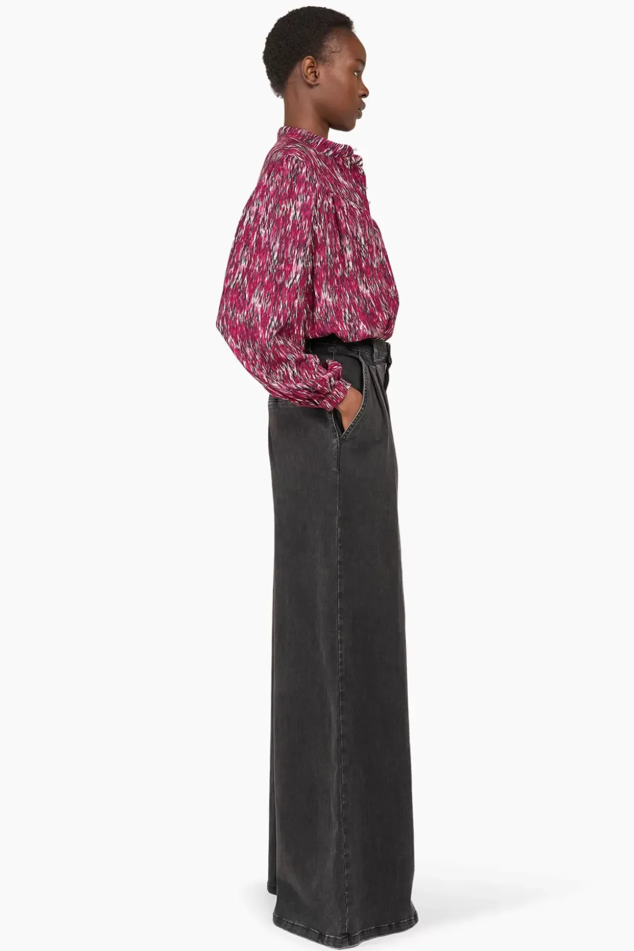 JANICE Blouses^Blouse Dames Viscose Miles Burgundy