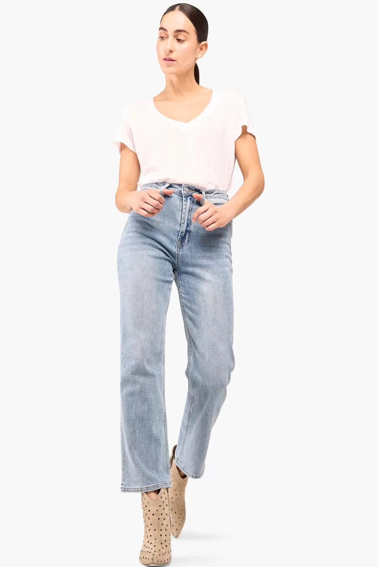JANICE Denim^Boyfriend Jeans Morgan Blue 808