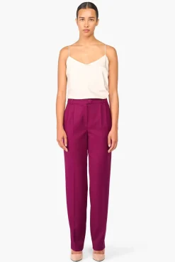 JANICE Broeken^Broek Dames Burgundy Andrew