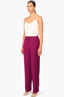 JANICE Broeken^Broek Dames Burgundy Andrew
