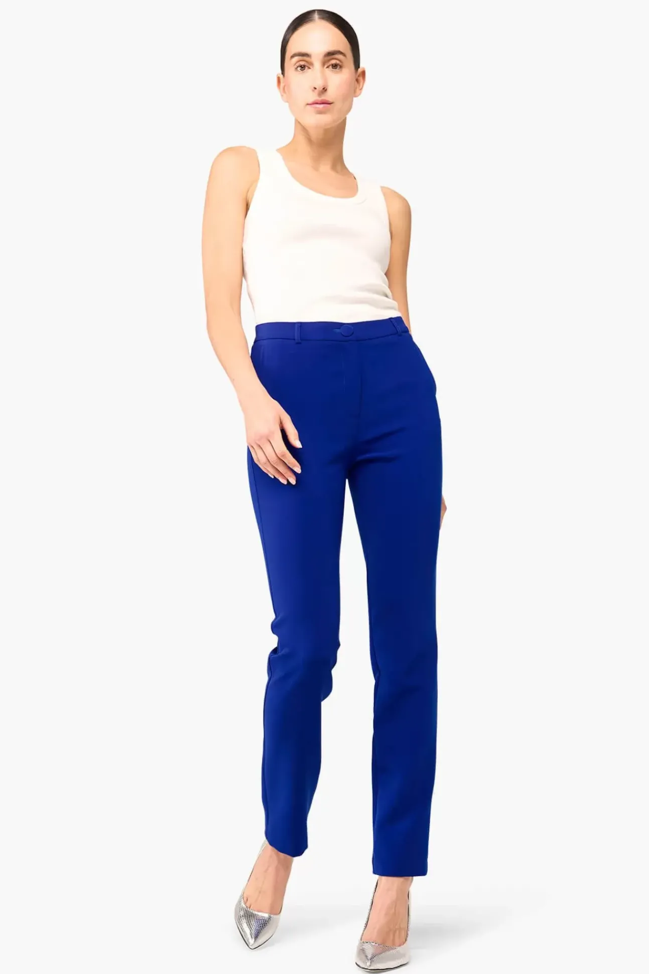 JANICE Broeken^Broek Dames Curtis Blauw