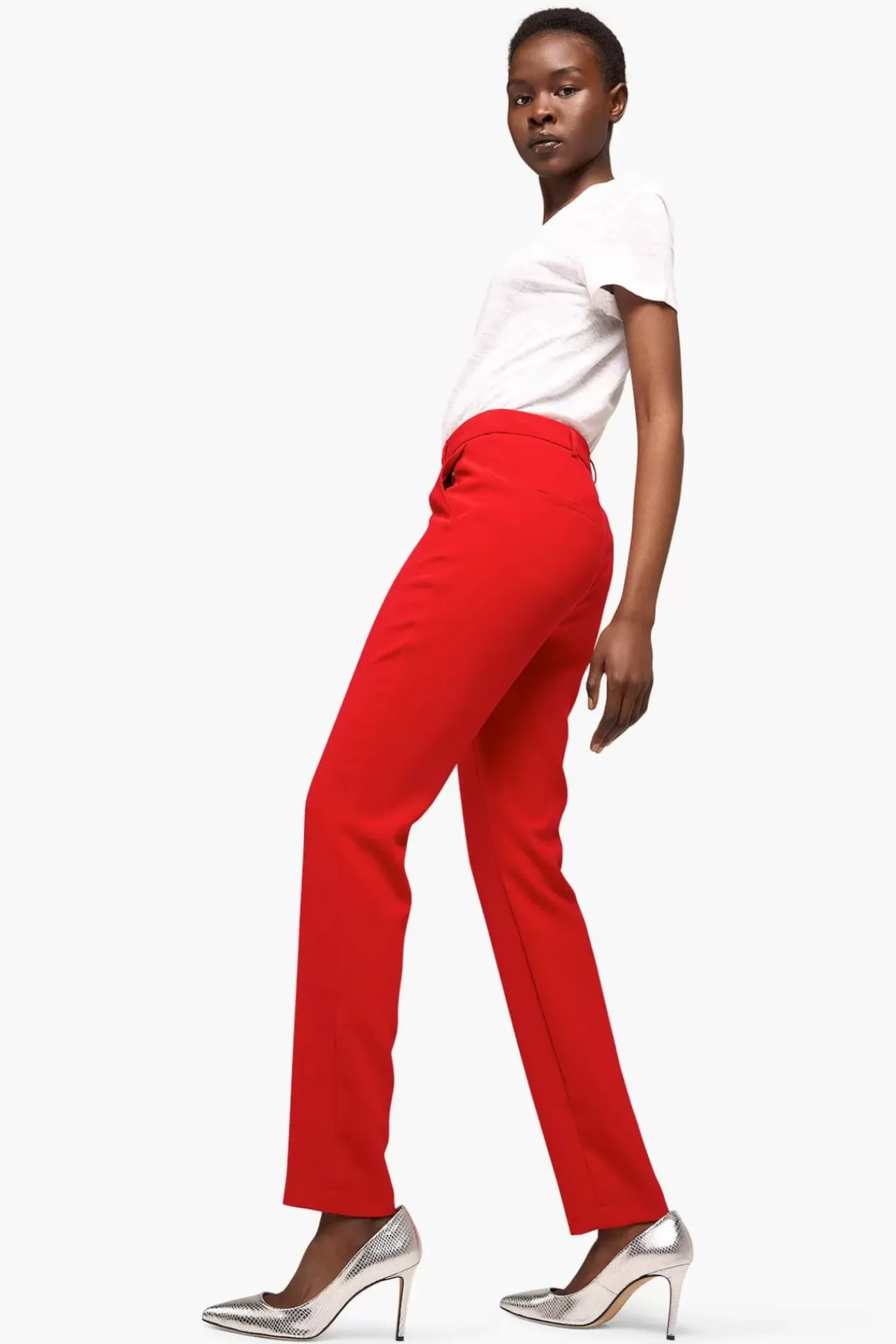JANICE Broeken^Broek Dames Curtis Rood