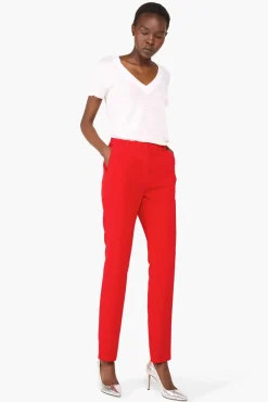 JANICE Broeken^Broek Dames Curtis Rood