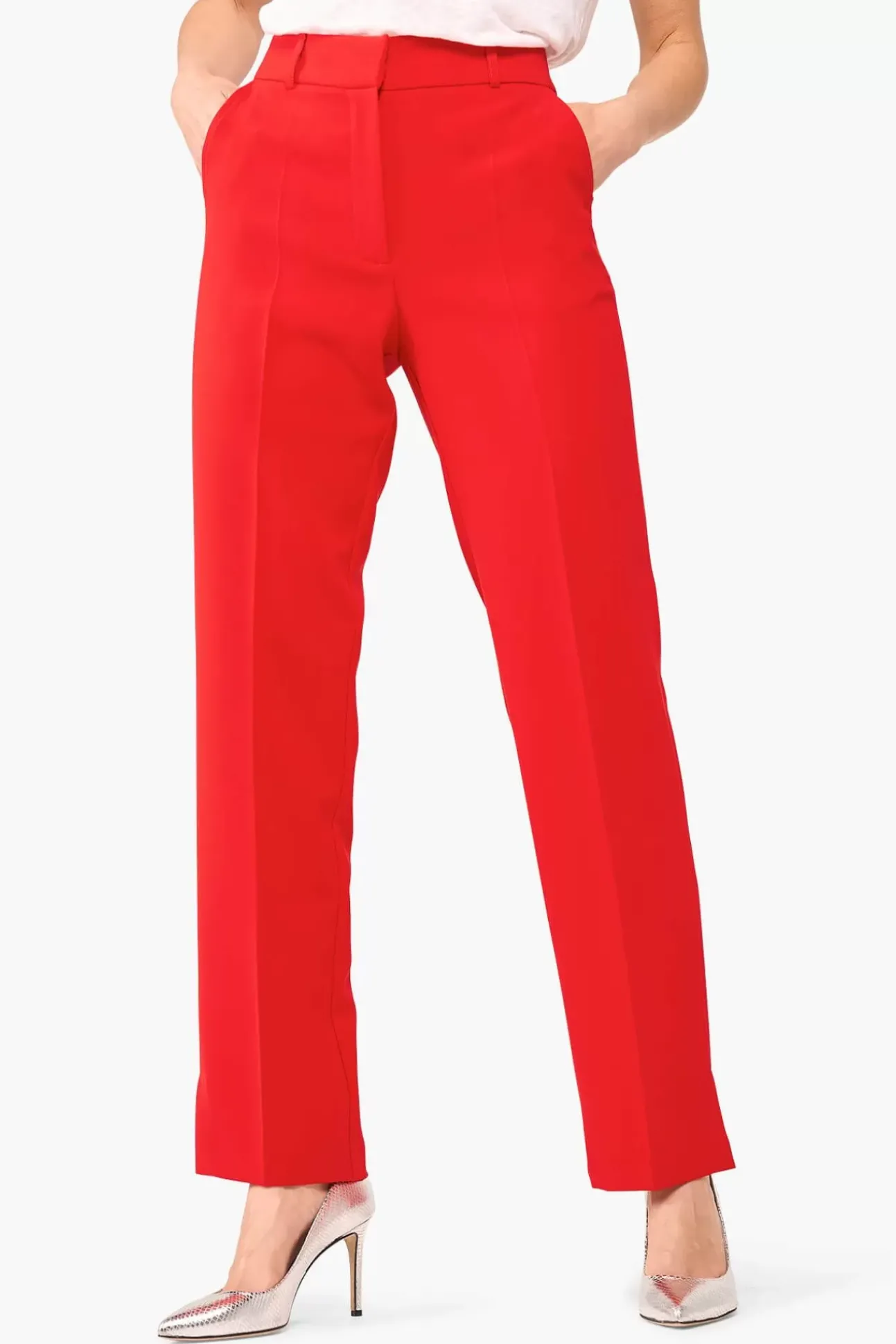 JANICE Broeken^Broek Dames Marc Rood