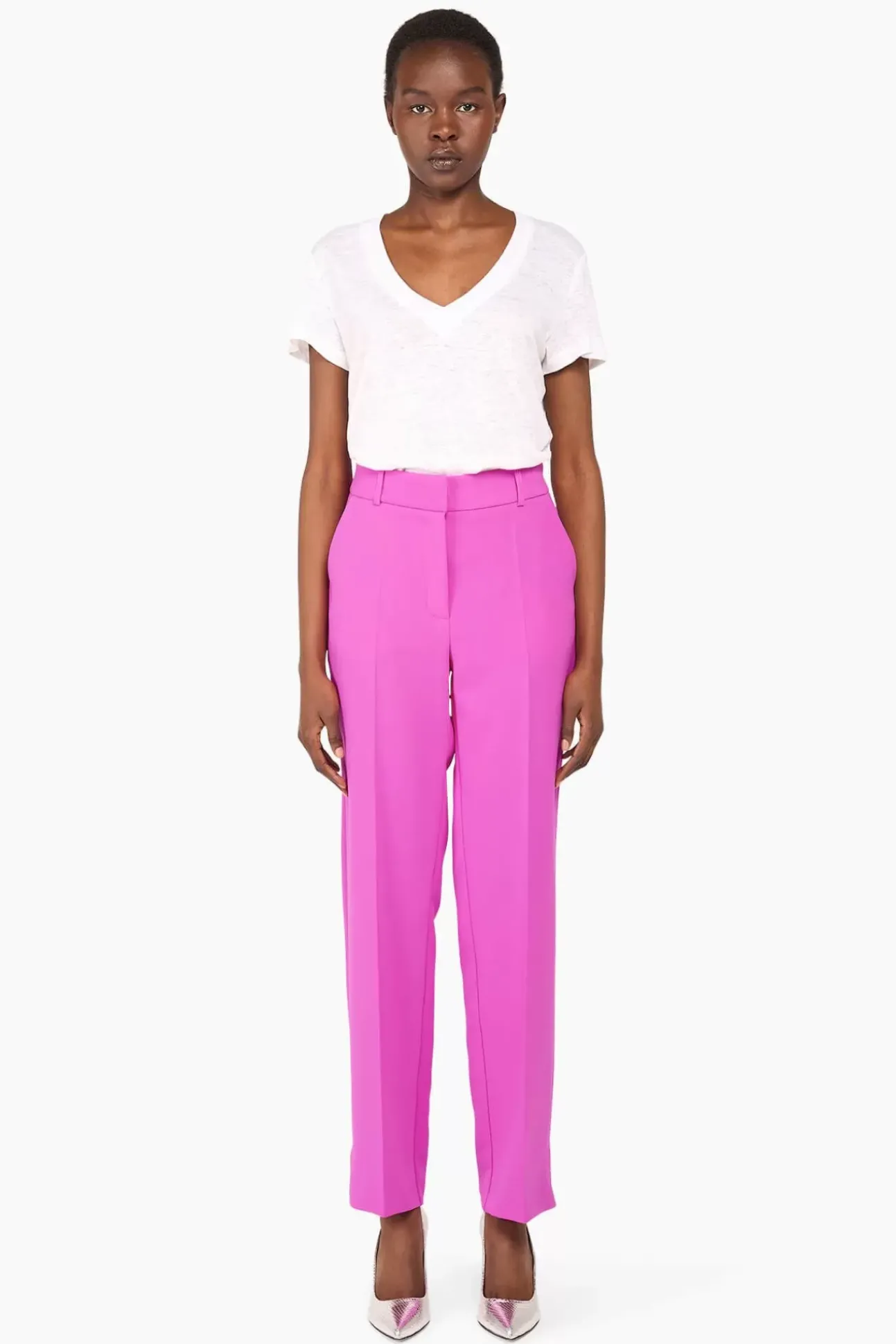 JANICE Broeken^Broek Dames Marc Roze