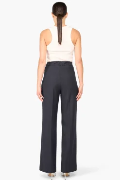 JANICE Broeken^Broek Dames Streep Pete Blauw
