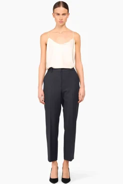 JANICE Broeken^Broek Dames Streep Sean Blauw