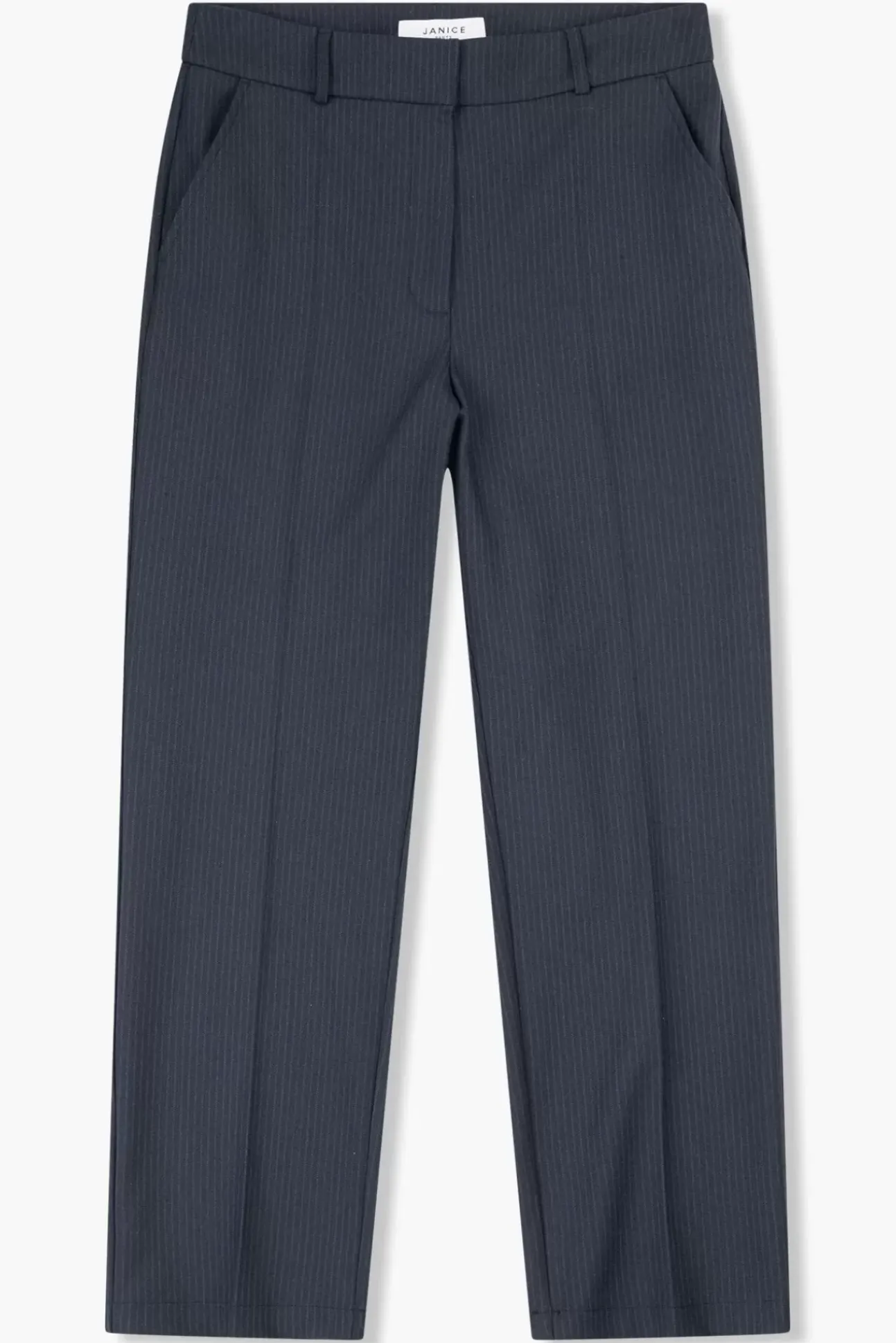 JANICE Broeken^Broek Dames Streep Sean Blauw