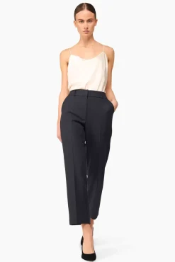 JANICE Broeken^Broek Dames Streep Sean Blauw