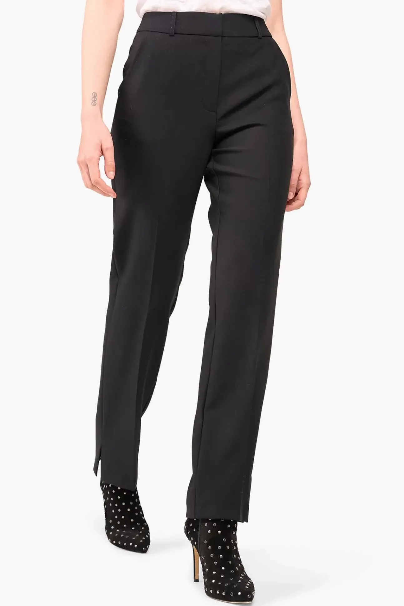 JANICE Broeken^Broek Dames Stretch Marc Zwart