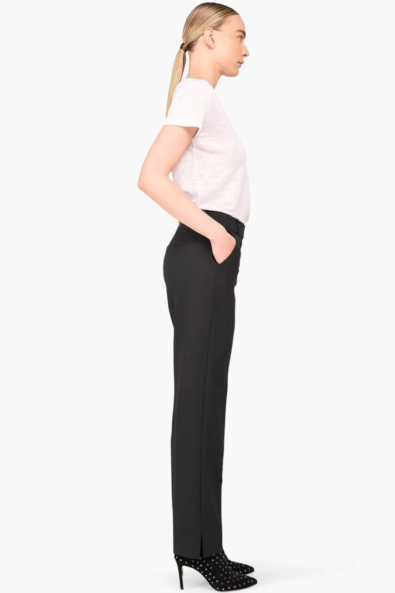 JANICE Broeken^Broek Dames Stretch Marc Zwart