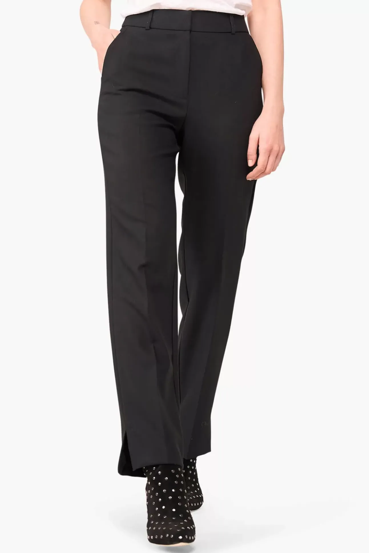 JANICE Broeken^Broek Dames Stretch Marc Zwart