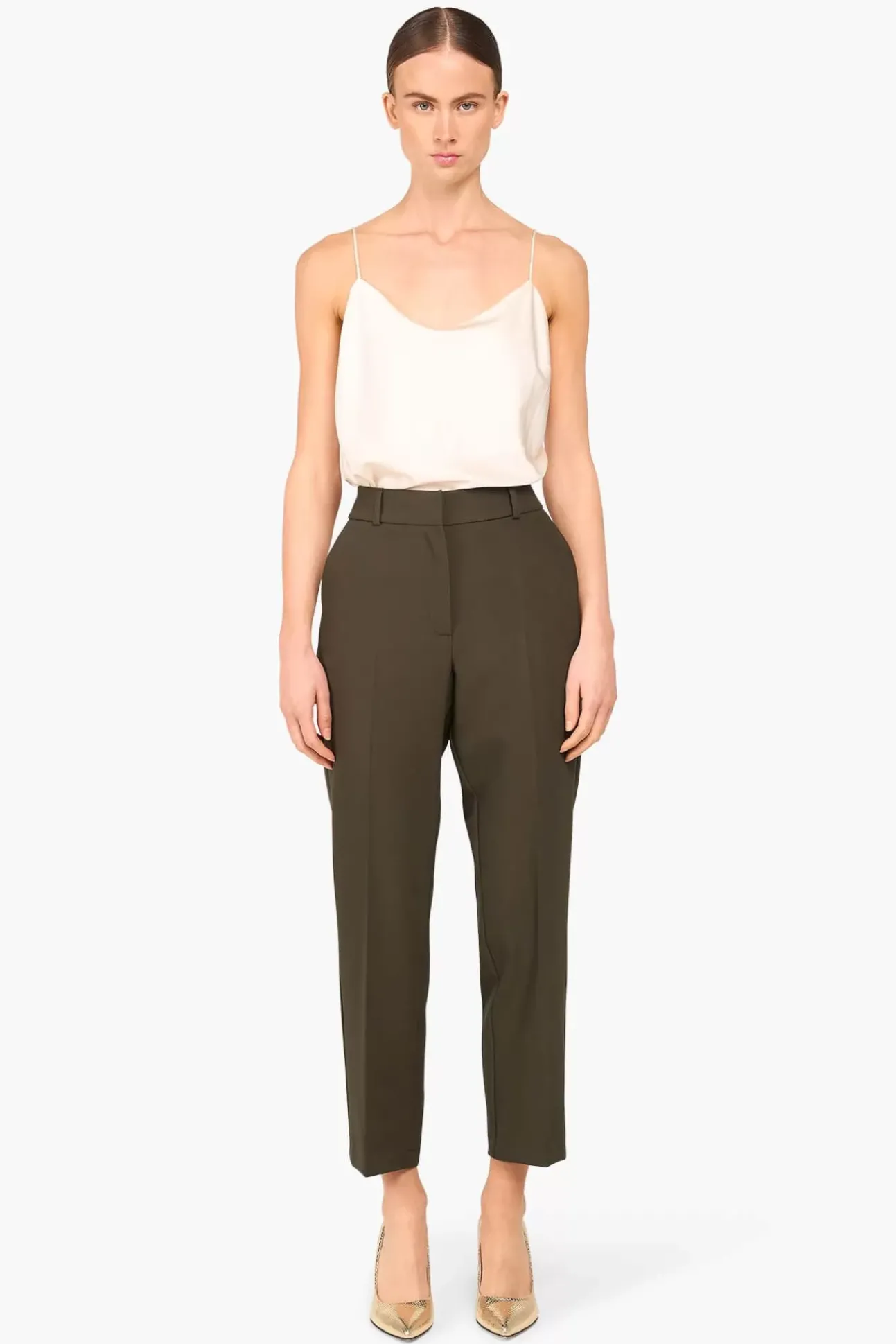 JANICE Broeken^Broek Dames Stretch Sean Groen