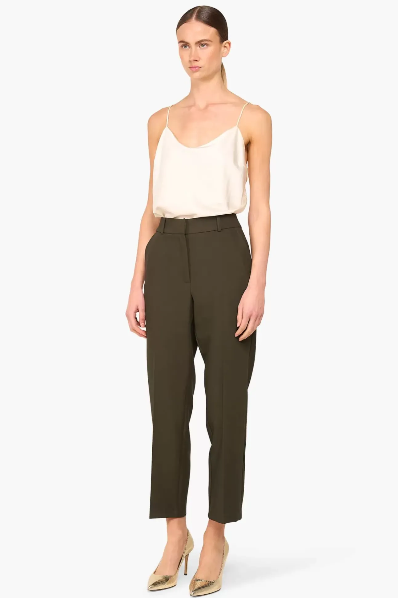 JANICE Broeken^Broek Dames Stretch Sean Groen