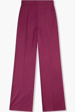JANICE Broeken^Broek Dames Wijde Pijp Pete Burgundy