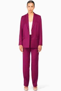 JANICE Pakken^Burgundy Dames Pak