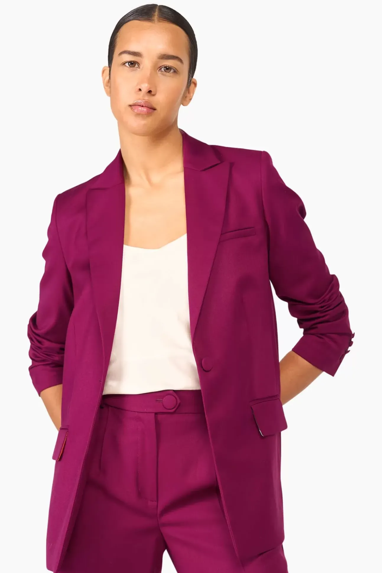 JANICE Pakken^Burgundy Dames Pak