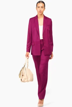 JANICE Pakken^Burgundy Dames Pak