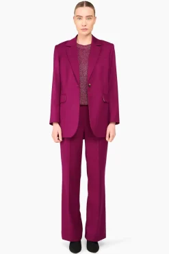 JANICE Pakken^Burgundy Oversized Dames Pak