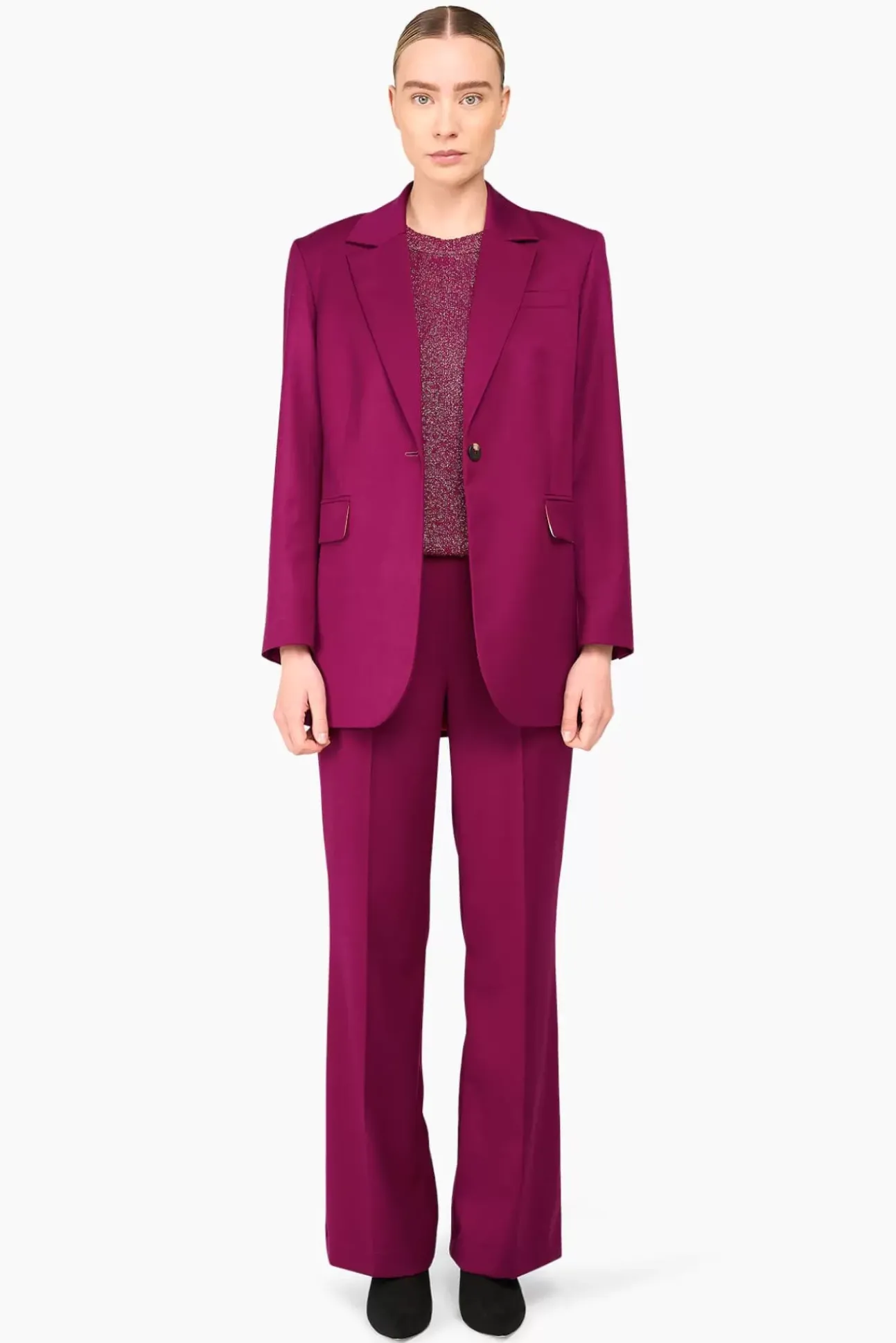JANICE Pakken^Burgundy Oversized Dames Pak
