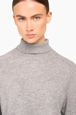 JANICE Sweaters & Truien^Cashmere Blend Coltrui Dames Johnny Grijs