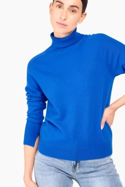 JANICE Sweaters & Truien^Cashmere Blend Coltrui Dames Johnny Blauw